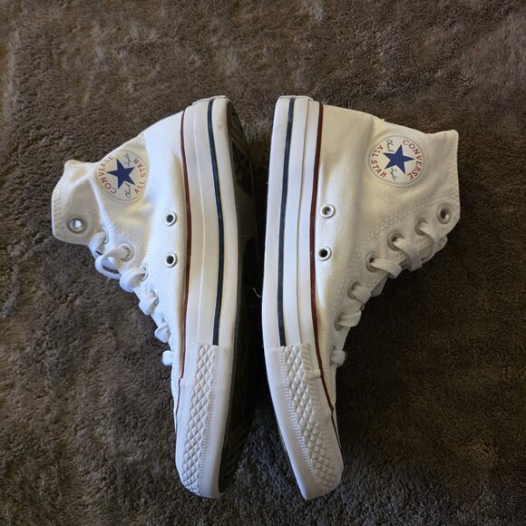 Converse Chuck Taylor All Star High Top Sneakers White Canvas Women’s 6 Men’s 4 - Picture 7 of 13